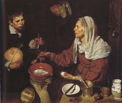 Diego Velazquez Vielle Femme Faisant frire des cenfs (df02)